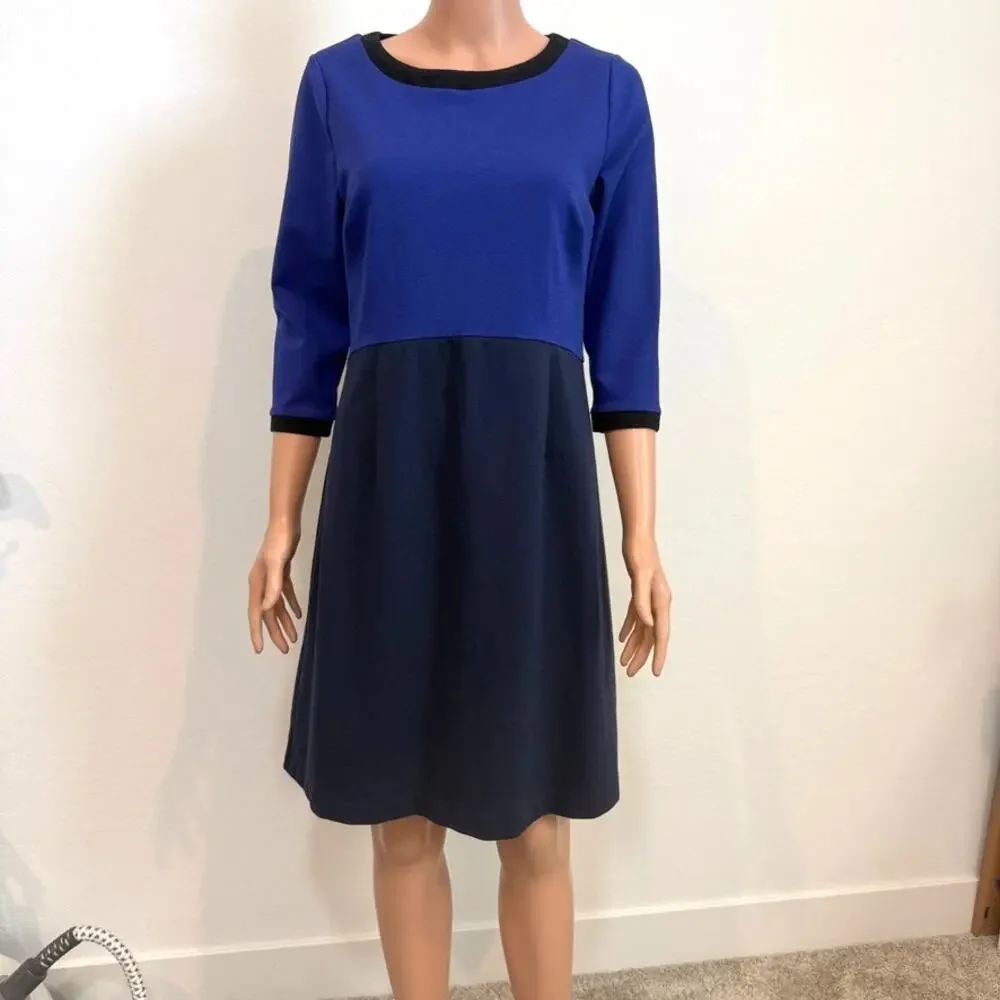 Boden 10 Louise color block ponte‎ 1/2 sleeve dress D3 2956 - Picture 8 of 12